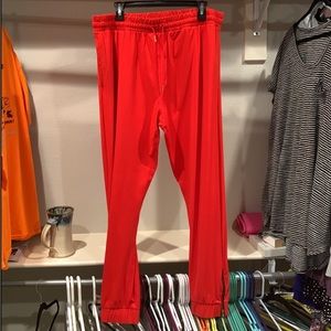 Zyia Active bright red pants, size 3X XXXL zipper leg, elastic waist, never worn
